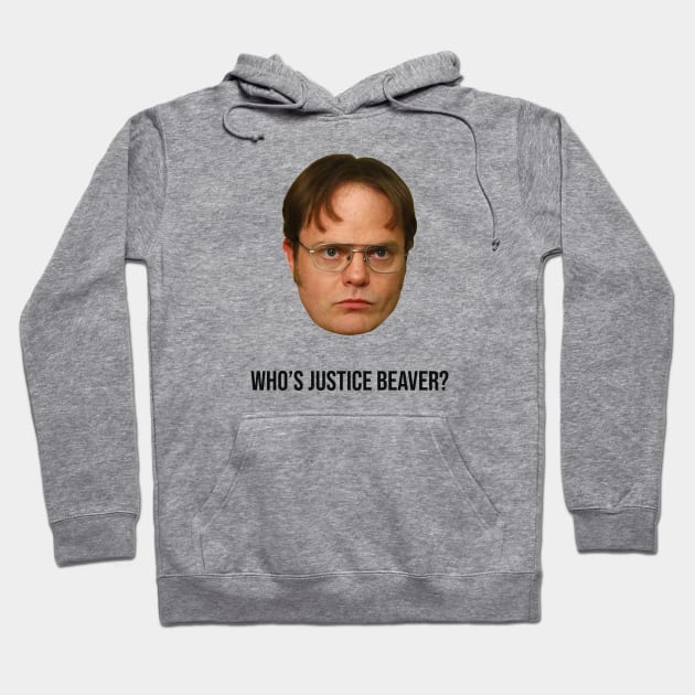 Dwight Justice Beaver Hoodie by KatyKingArt